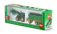 Siku Farmer John Deere Mit Frontlader AnhäNger 1843 Traktor Trecker 1:87 Neu
