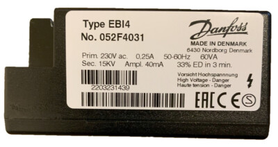 Danfoss EBI4 052F4031 Zündtrafo für z.B. Buderus BDE RE BE-A 87185750990