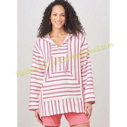 Simplicity 9759 Festival Hoodie Sweatshirt Baha Sewing Pattern Xs-Xl s9759 - Picture 8 of 10
