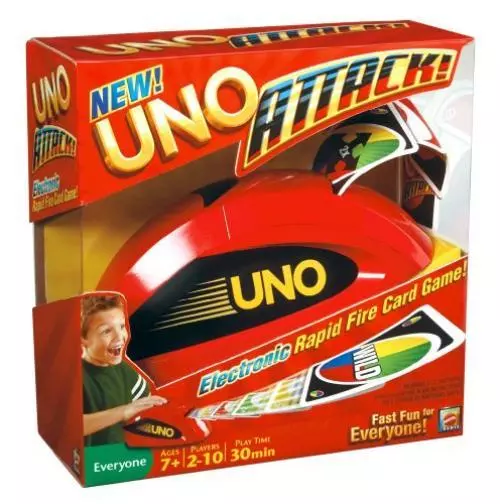 Brinquedo Jogo Uno Attack Eletronico Com Cards Mattel W5775 em