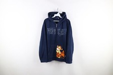Vintage Disney Womens XL Faded Spell Out Winnie the Pooh Tigger Fleece Hoodie