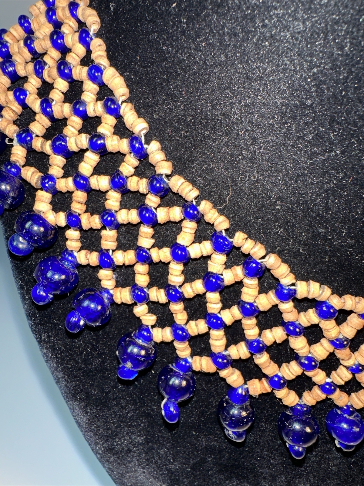 Beaded Statement Necklace. Hand Crafted. - image 3