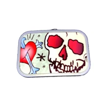 Buckle-Down Belt Buckle Skull Design Heart on Sword Made In USA