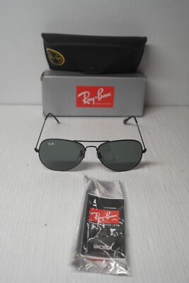 Ray Ban Aviator Black Frame Dark lenses rb3026 | eBay display picture 1