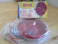 Vintage Yankee Signal Lamp 841 Red Chrome 12v Turnflex
