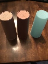 Set Of 3 Pastel Tupperware Cups 16 oz Tumblers #107