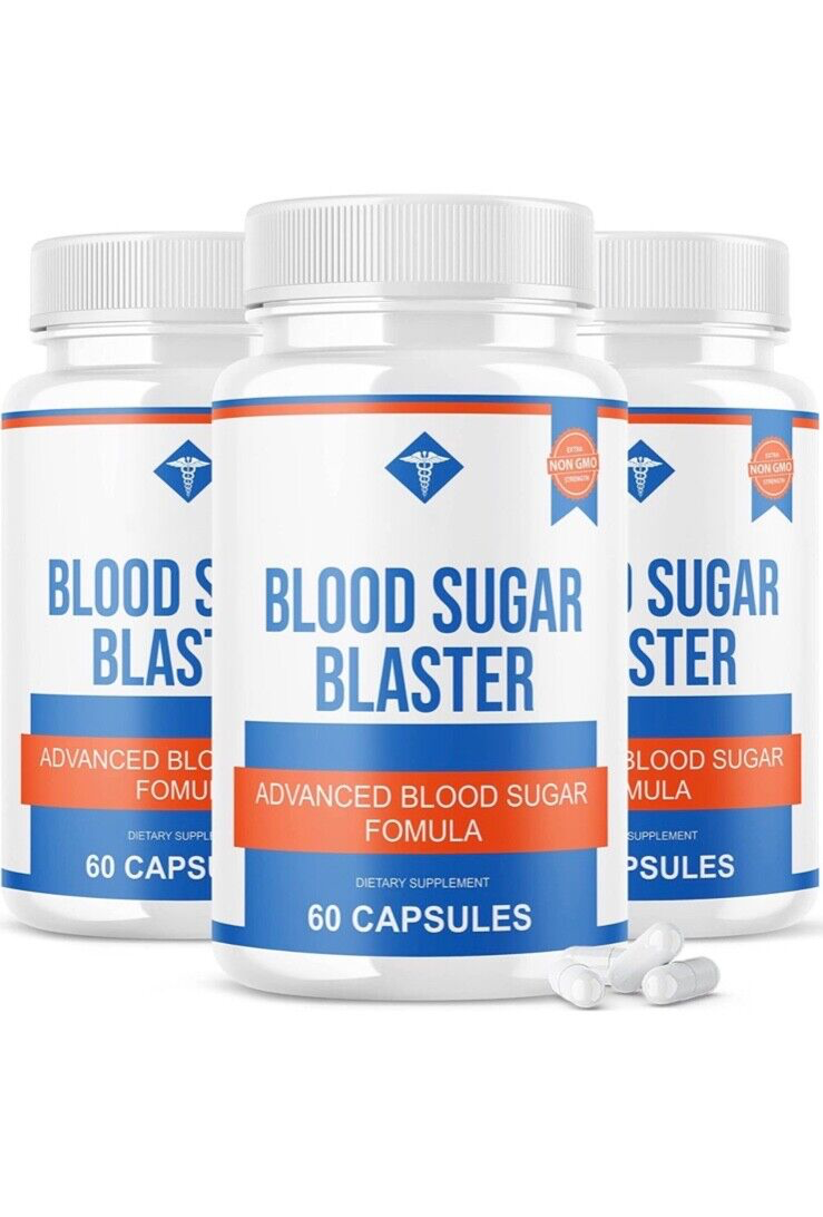 3Pack Blood Sugar Blaster Advanced Blood Sugar Formula 180 Capsules