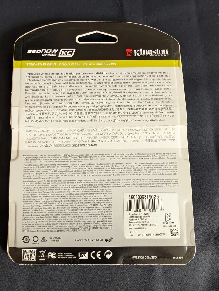 Kingston SSDNow KC400 512 GB Retail Blister – Contains Intel 180 GB SSD - Image 2 of 3