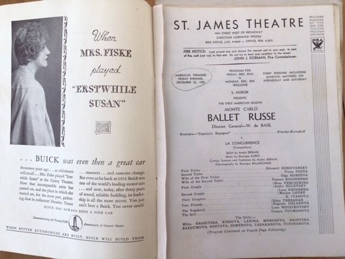 ARCHIVE of original 1933-34 Hurok's Monte Carlo Ballet Russe, AMERICAN PREMIERE - Picture 3 of 9