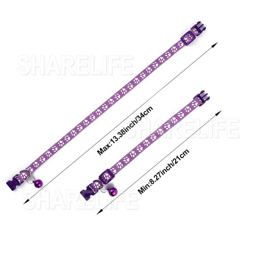 12 PCs Whelping ID Dog Cat Collar Bell Colours Pet Puppy Kitten Adjustable AU - Picture 8 of 10