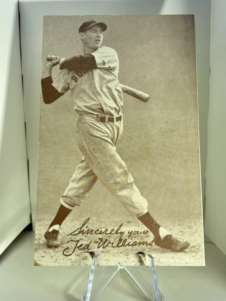 1939-46 Saludo Ted Williams Exhibiciones #9 No se muestra Boston Foto 2 de 3