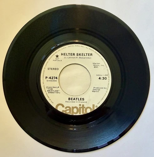The Beatles Helter Skelter/Same Capitol Promo 45 M-