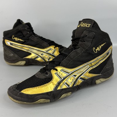 Asics Wrestling Shoes Men's US 11 Cael V CY726 Gold Black