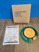 BOND MFG. CO. 8 Pattern Turret Sprinkler #781 NEVER USED INSTRUCTIONS INCLUDED