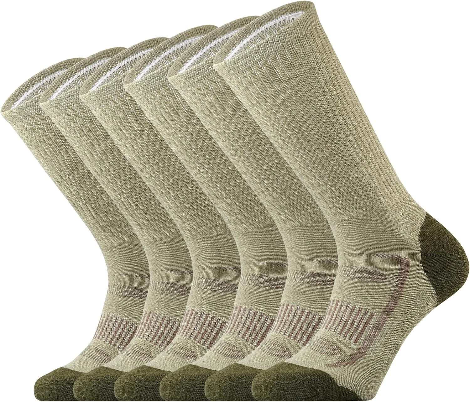Men's Merino Wool Cushion Crew Hiking Socks for Outdoor Trails
Opens in a new window or tab