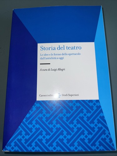 STORIA DEL TEATRO L.ALLEGRI Carocci 9788843088218 - Foto 1 di 4