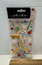 EK Success Sticko Stickers School 48 Pieces, Scrapbooking, Crafts, New