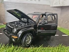 Vntg 2001 Mattel Matchbox 2002 Jeep Liberty Black 1:18 Scale Diecast Car NO BOX