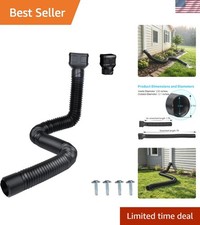 Versatile 7ft Downspout Extender with Adapters - Protect Your Landscape