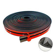 16.4Ft Car Windshield Weather Stripping T Shape Adhesive Rubber Seal Strip