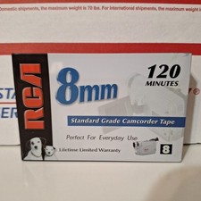 RCA P6120 8mm 120 Minutes Standard Grade Blank Camcorder Tape Cassette