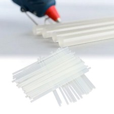 ɪ180Pcs Hot Glue Stick EVA Resin White Transparent Strong Adhesion Hot Melt Glue 0.24 per stick