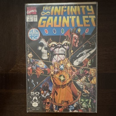 Marvel Comics the Infinity Gauntlet #1 July 1991 George Perez Cover