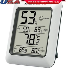Digital Hygrometer Indoor Thermometer Thermometer and Humidity Gauge Durable New