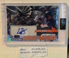 Luis Baez - 2024 Wild Card Alumination Dino-Might Auto 1/1 - Blue Triceratops