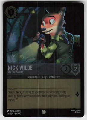 GGC - 12 Cold Foil Nick Wilde - Sly Fox Sleuth 178/204 Common Whispers in the We