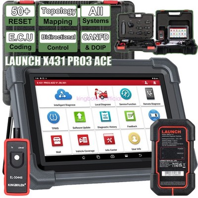 2026 New LAUNCH X431 PRO3 ACE PRO5+ OBD2 Scanner Car Diagnostic Tool Coding TPMS