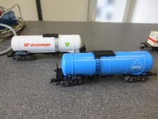 Fleischmann H0 DC 2x Kesselwagen DB 5473 Aral 5474 BP stromeyer