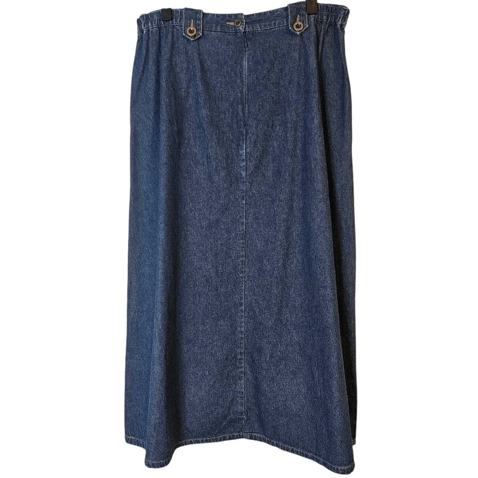 Chadwicks long denim skirt, cotton. Size 14P. - Image 2 of 3
