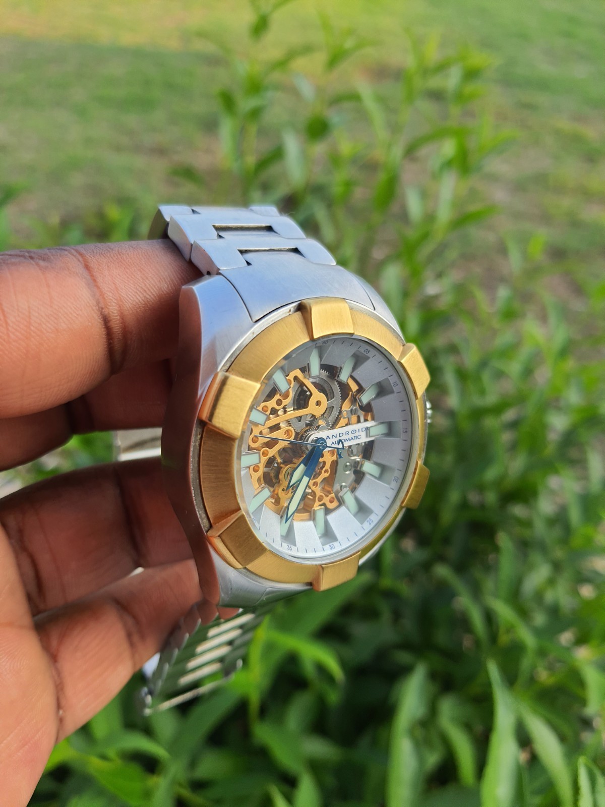 Android Naval 2G Skeleton Dial Automatic Seagull … - image 5