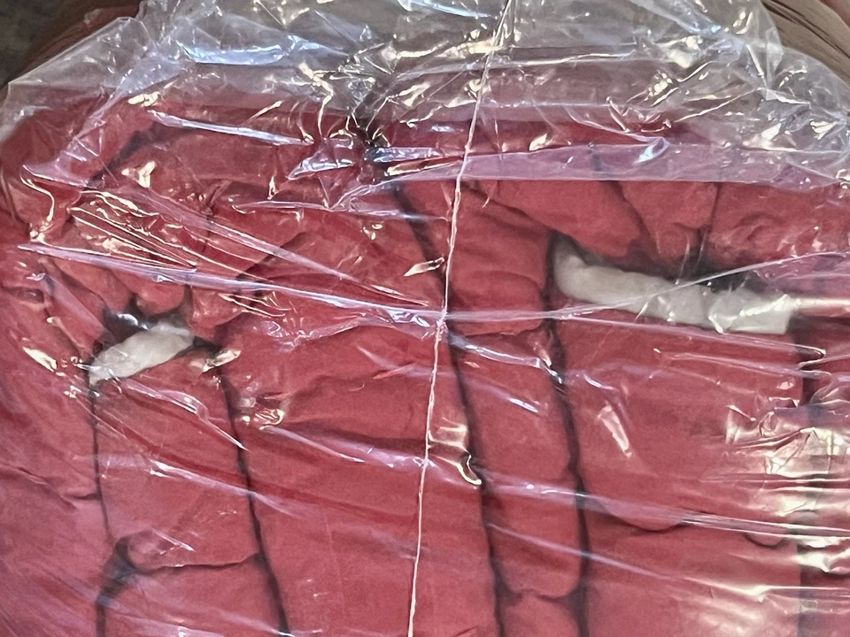 NEW Pottery Barn Kids Branson Twin Quilt with Hand-Quilted Stitching, Red/Gray - Image 3 of 4