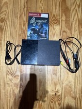 Sony PlayStation 2 PS2 Slim Black Console With Cords Game (SCPH-90001) Tested