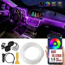 Car LED Interior Strip Light, 16 Million Colors 5 in 1 with 236 inches Fiber