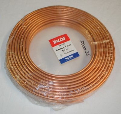 Kupferrohr im Ring 50m DN 12x1,0mm