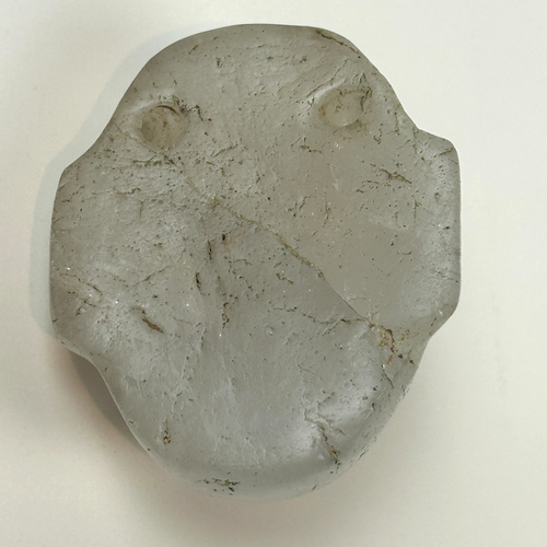 Olmec Quartz Small Face Maskette Pendant 2" X 1.5" - Picture 18 of 22