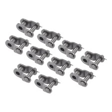 10pcs #35 Chain Offset Half Link Roller 3/8 Inch Pitch Carbon Steel Split Links
