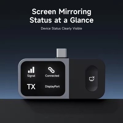 Hagibis Wireless HDMI Transmitter 5G Type C Video Extender Status Display GA10