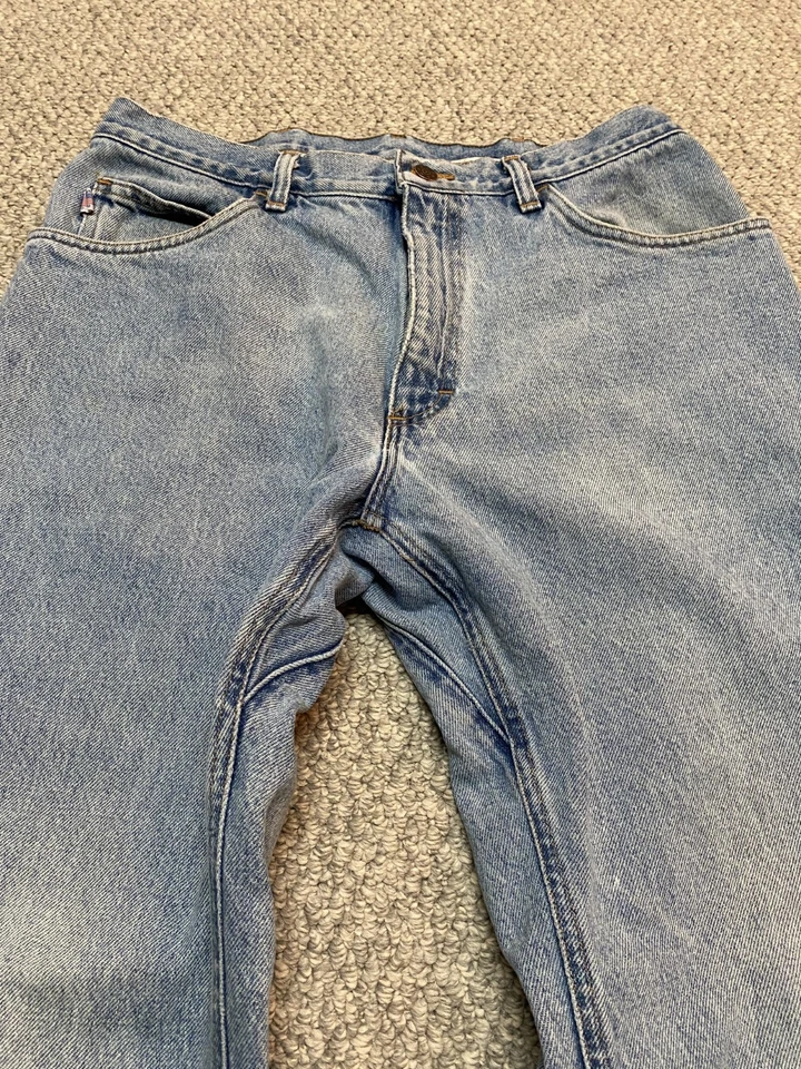 Pantalones de mezclilla All American Clothing Co para hombre talla 34x30 hechos en EE. UU. AA 101 lavado ligero Foto 3 de 4