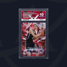 2025-26 Topps Chrome Sapphire Egor Demin Selections RC Red Refractor #/10 ACE 10