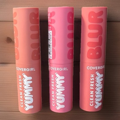 COVERGIRL Clean Fresh Yummy Blur Matte Lip Color, Blurring Effect Lot of 3 NEW