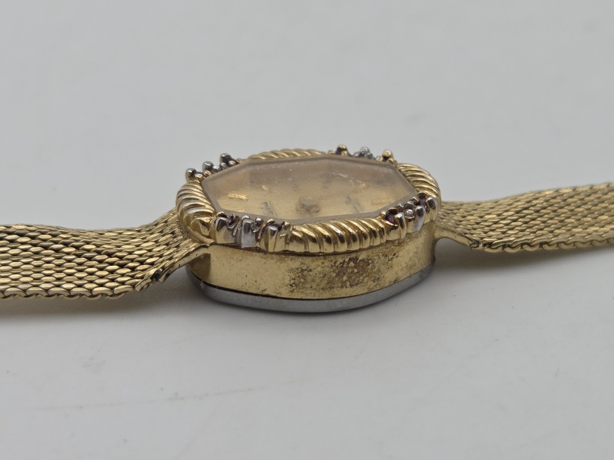 Vintage Dufonte Lucien Piccard Ruby Women\'s Gold Plated Watch Rubies 72014R Vintage Lucien Piccard Dufonte Watch: Ladies Swiss Quartz  main image 4