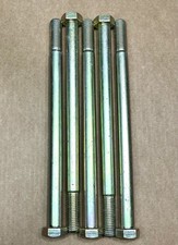34-10 X 12 Hex Head Cap Screws Bolts Grade 8 Steel Zinc Yellow Plated Coarse