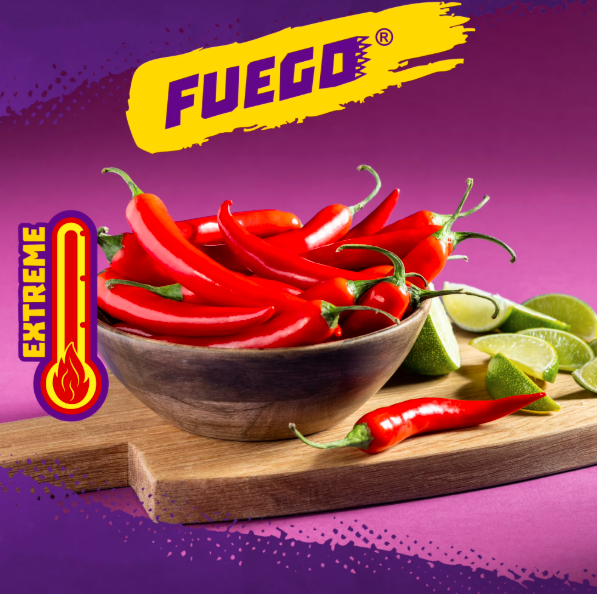 Takis Fuego 17 oz Fiesta Size Bag, Hot Chili Pepper & Lime Rolled