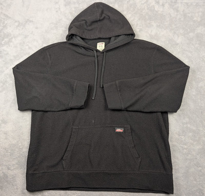 Dickies Sweatshirt Hoodie Men s Size XL 46-48 Black Sherpa Pullover Pocket Work