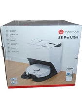 Bb. Roborock S8 Pro Ultra Wi-Fi Connected Robot Vacuum & Mop, Programmable White