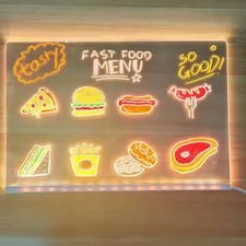 Luminous Drawing Board For Children to Graffiti Erasable Fluorescent LED M4Q5